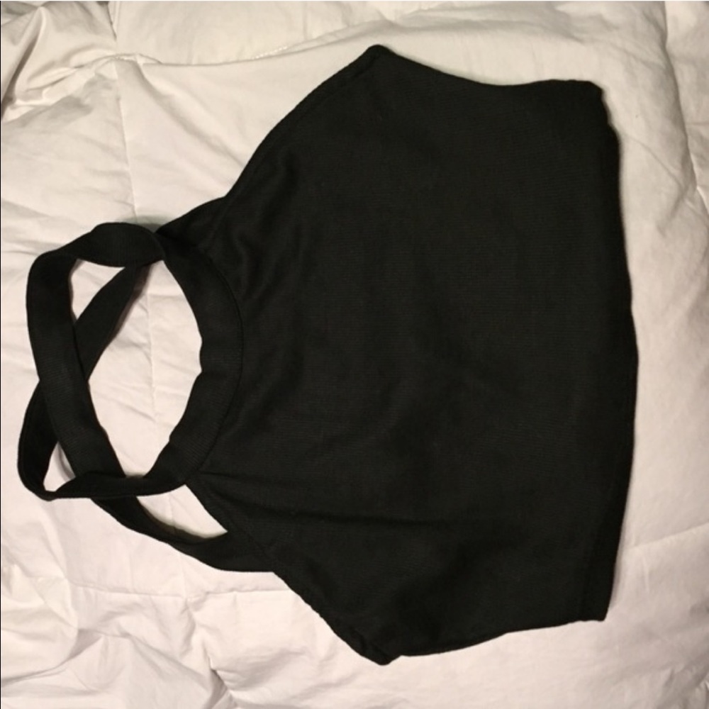 Black crop top